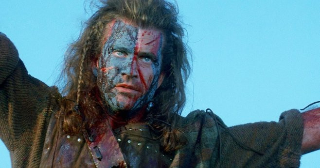 Mel Gibson encarna a William Wallace en 'Braveheart'