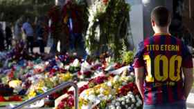 Cuando el Barça conoció la muerte Imagen del entierro de Tito Vilanova | EFE