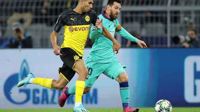 Un foto de Leo Messi durante el Borussia Dortmund - Barça / EFE