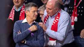 Herbert Hainer y Uli Hoeness del Bayern / EFE
