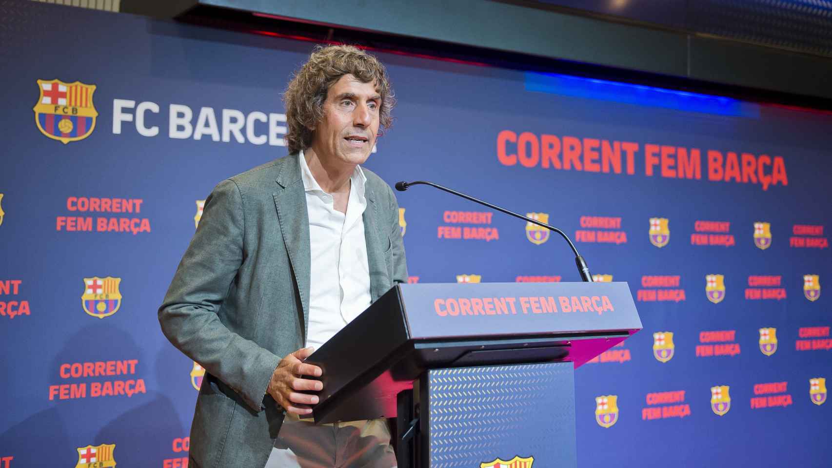 Jaume Carreter en una acto con el Barça / FC Barcelona