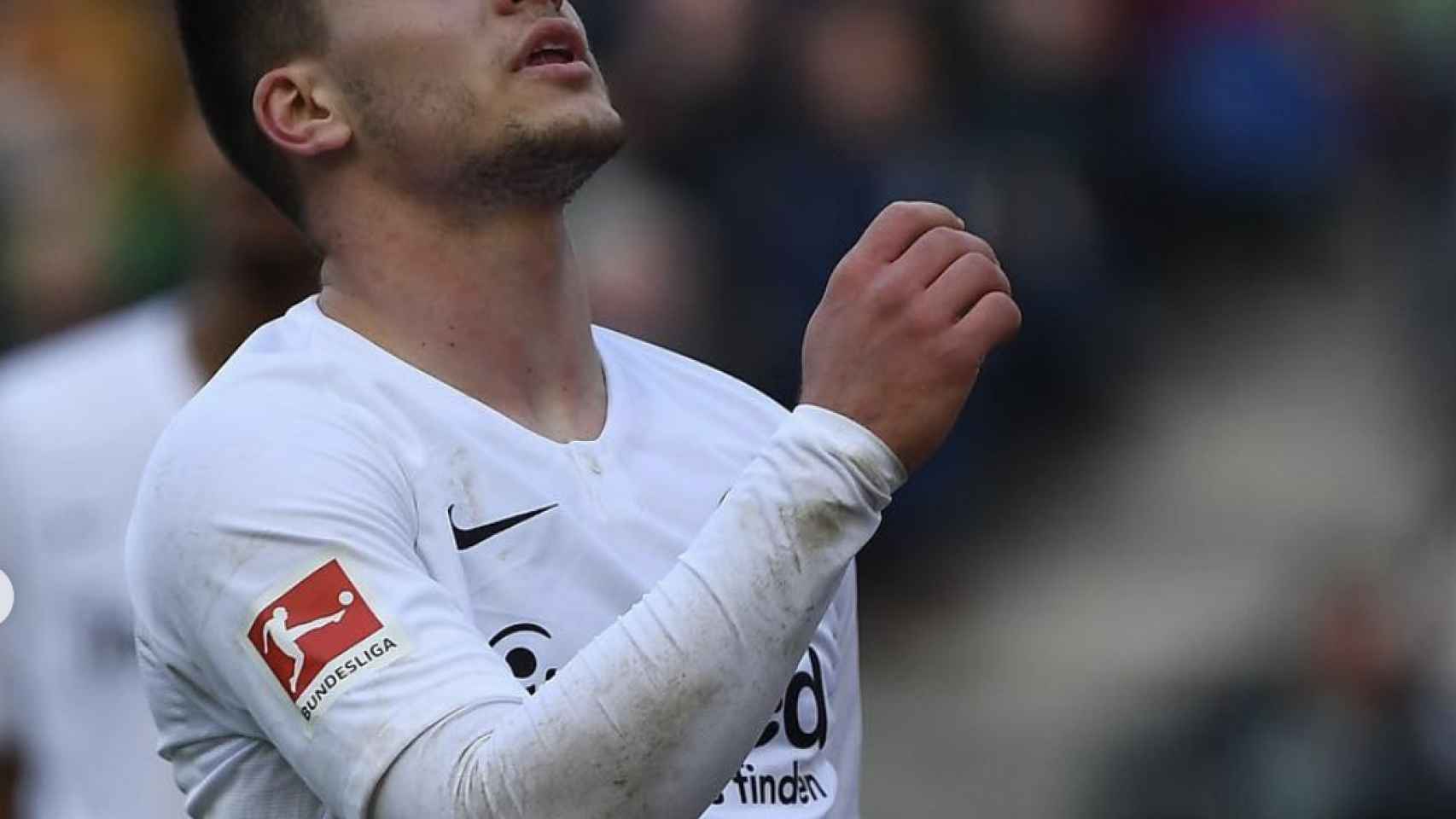 Una foto de Luka Jovic durante un partido con el Eintracht Francfort / Instagram
