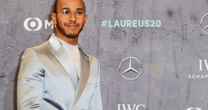 Lewis Hamilton en la gala de los Laureus / EFE