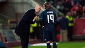 Zidane en una imagen de archivo con Luka Modric / Redes