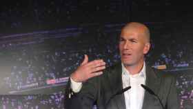 Zinedine Zidane en su presentación como nuevo entrenador del Real Madrid / EFE