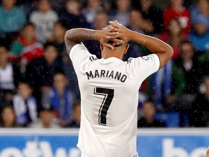 Mariano, el arma secreta que Florentino Pérez dio a Lopetegui, se lamenta en el Alavés-Real Madrid / EFE