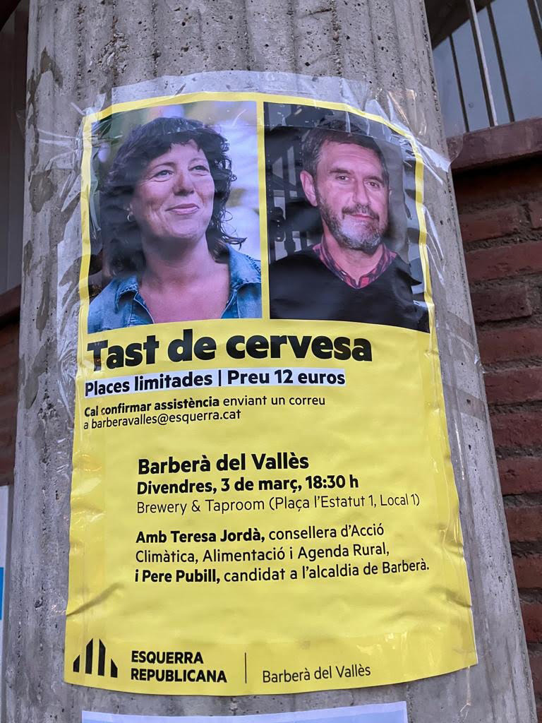 Acto de partido de la consejera de Acción Climática, Teresa Jordà, en Barberà del Vallès
