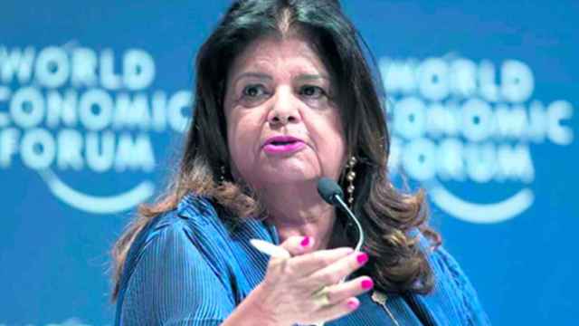 La empresaria brasileña Luiza Helena Trajano, en una imagen en el World Economic Forum, uno de los iconos de América Latina que destaca Luis Alberto Moreno / EFE