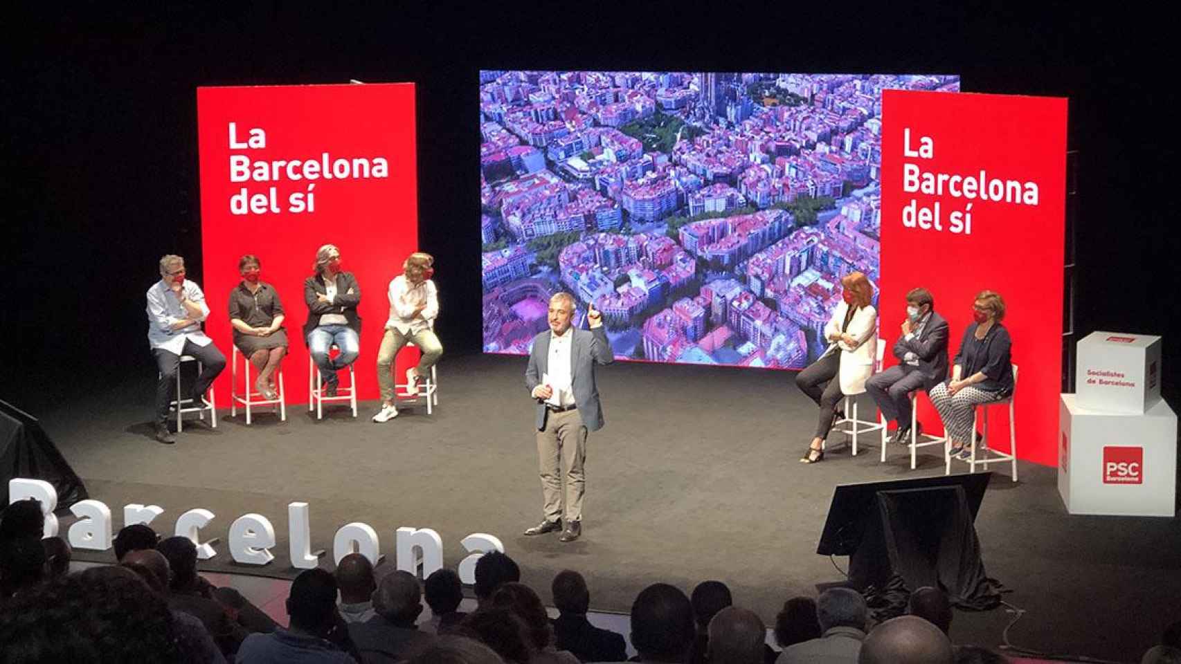 El primer teniente de alcalde del Ayuntamiento de Barcelona, Jaume Collboni, en su balance de la mitad de mandato / CG