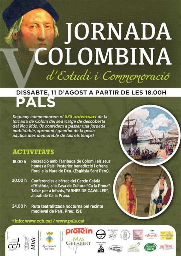 Homenaje al regreso de Cristóbal Colón celebrado en Pals (Girona)