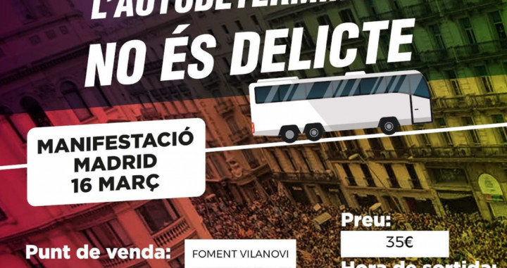 Cartel de la ANC para la manifestación de Madrid /ANC