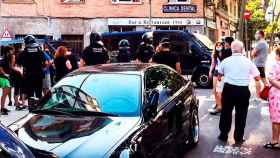 Imagen de los momentos de tensión en el barrio de Trinitat Vella de Barcelona / TWITTER