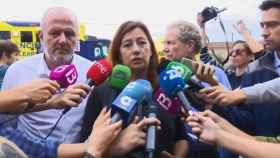 Francina Armengol, presidenta del Govern balear, en la zona afectada por las inundaciones de Mallorca / @F_ARMENGOL