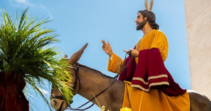 Una escultura de Jesucristo el Domingo de Ramos de 2019 / CG