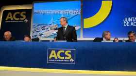 El presidente de ACS, Florentino Pérez, en una junta de accionistas de la compañía / EP