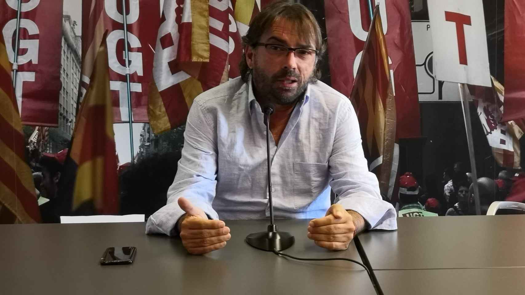 El secretario general de UGT de Cataluña, Camil Ros / EUROPA PRESS