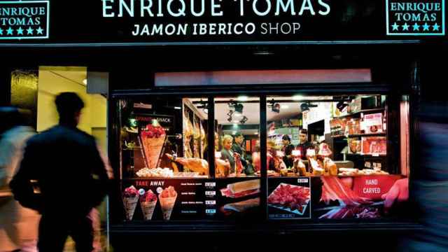 Una tienda de la firma española de jamones gourmet, Enrique Tomás