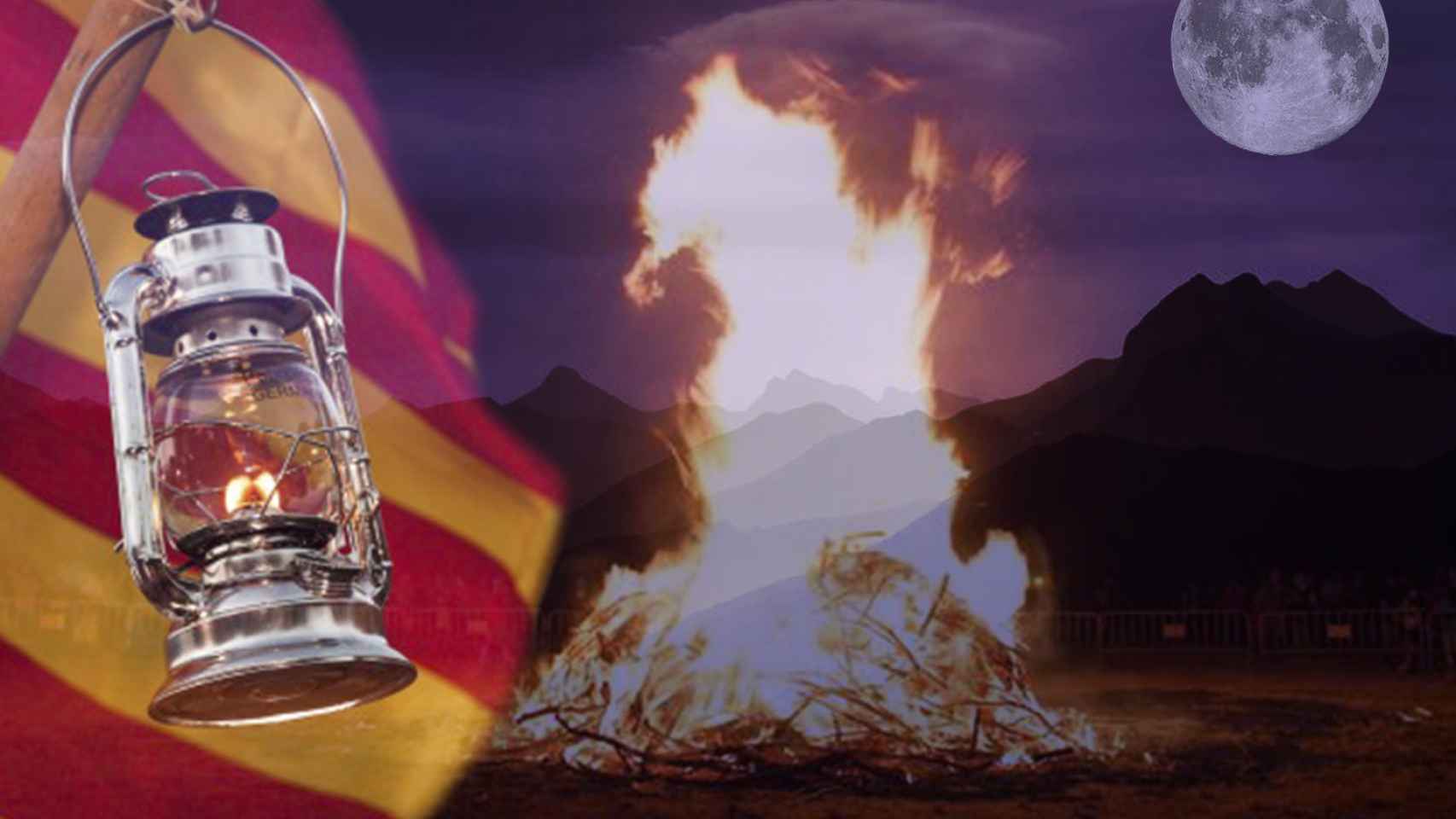 La tradición de San Juan con la Flama del Canigó, popularizada a mediados del siglo XX / MONTAJE CG