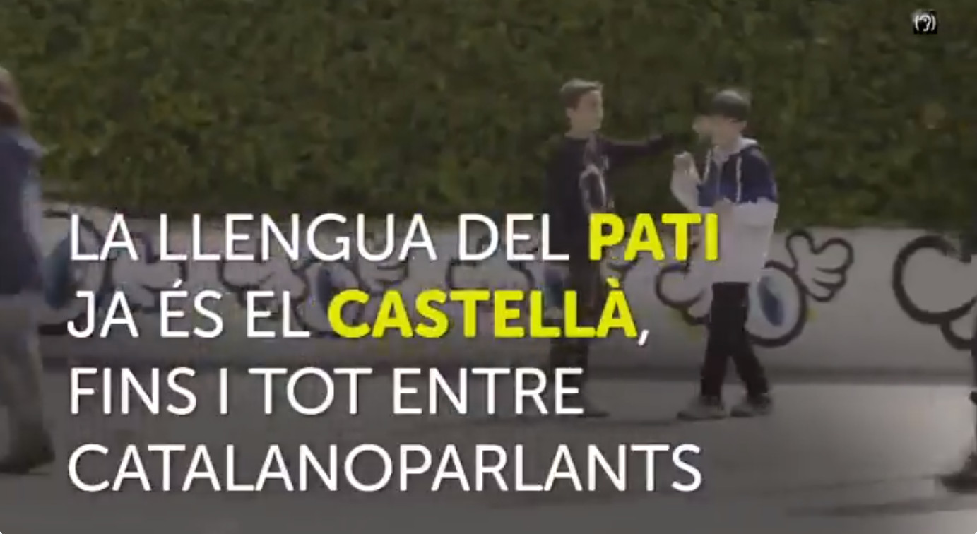 Captura del documental de TV3 sobre el uso del catalán en el recreo de los colegios / CCMA