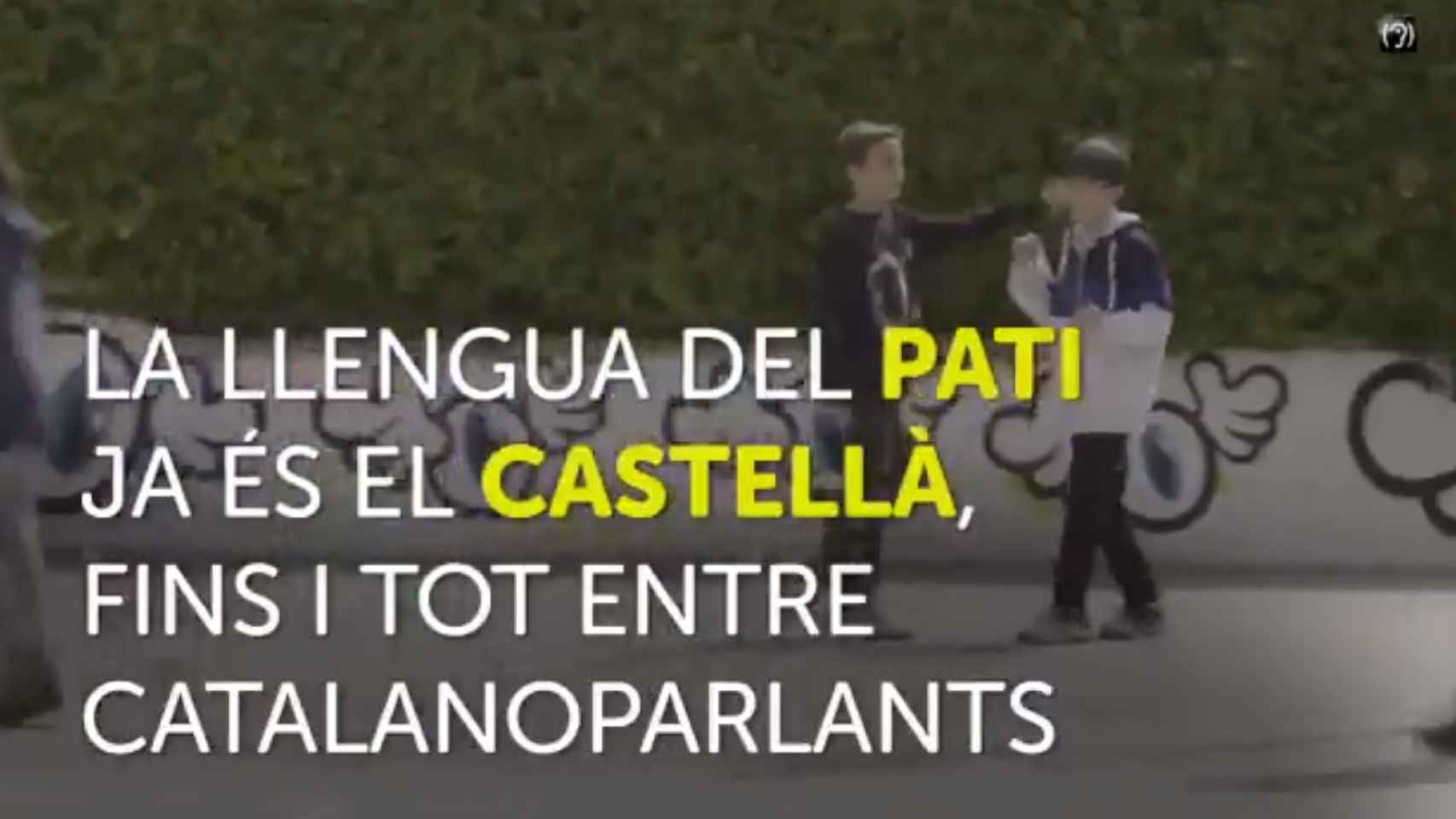 Captura del documental de TV3 sobre el uso del catalán en el recreo de los colegios / CCMA