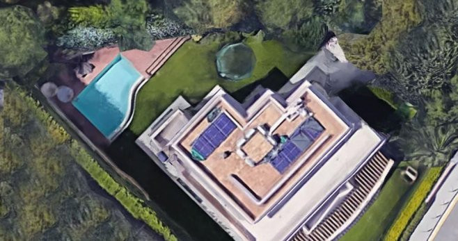 Vista aérea de la lujosa casa de Ousmane Dembelé en Pedralbes / CULEMANÍA
