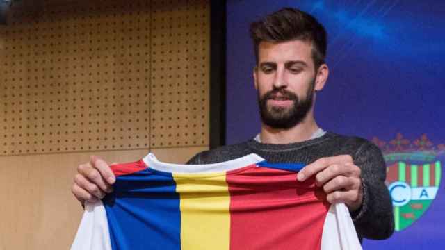 Piqué en un acto del Andorra / EFE