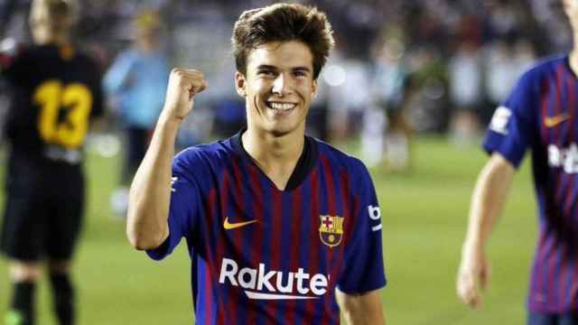 Una foto de Riqui Puig durante un partido del Barça / Twitter