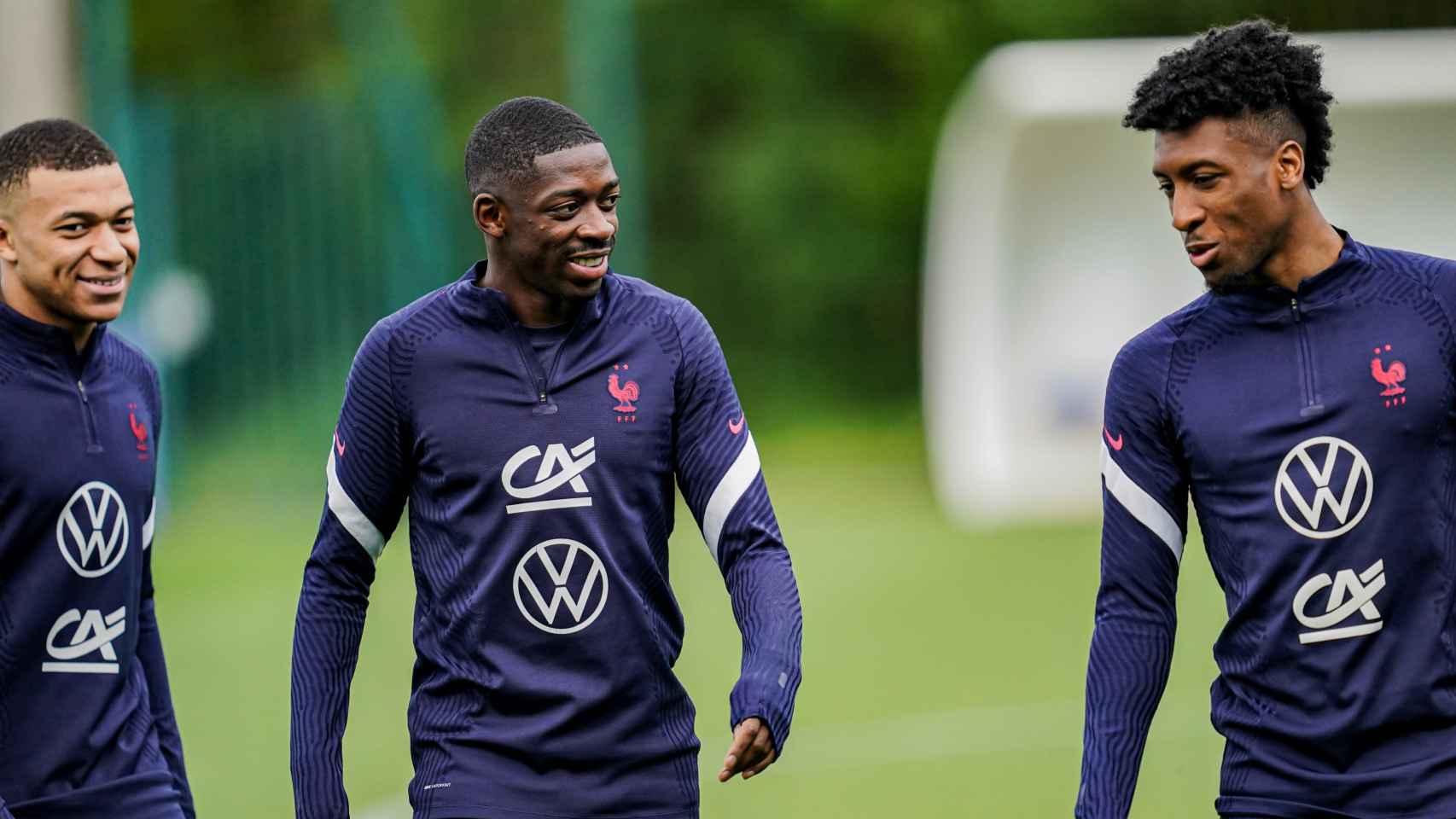 Dembelé entrenando con su selección / Équipe de France