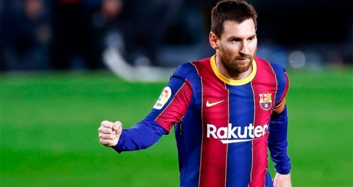 Leo Messi, celebrando un gol contra el Alavés | EFE