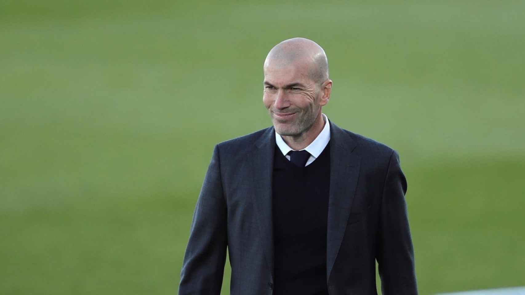 Zinedine Zidane vio el tropiezo del Barça / EFE