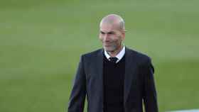 Zinedine Zidane vio el tropiezo del Barça / EFE