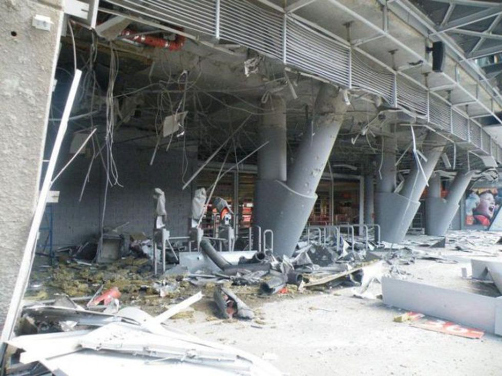 Dos bombas impactaron en el Donbas Arena