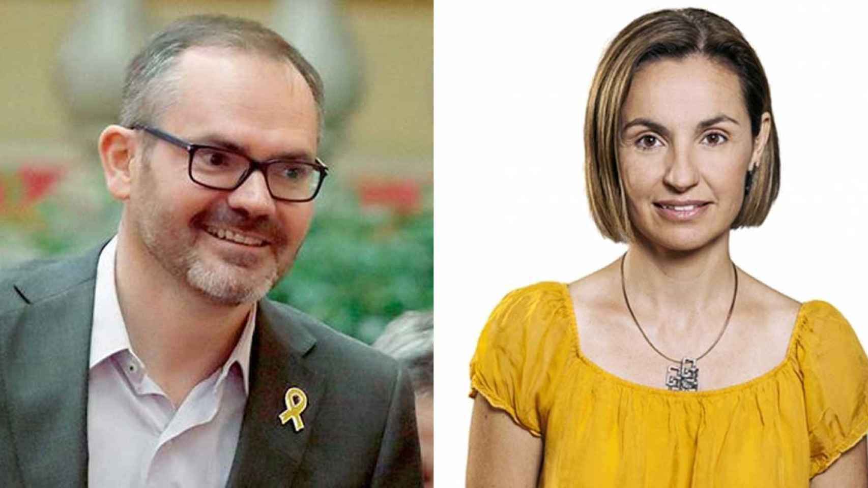 Josep Costa (JxCat) y Anna Caula (ERC)