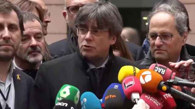 Carles Puigdemont este lunes en Estrasburgo / EFE