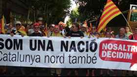 Manifestación pancatalanista en el sur de Francia, conocida por el independentismo como la Catalunya nord / CG