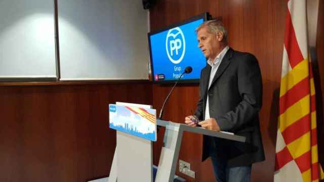 Alberto Fernández Díaz, en el Ayuntamiento de Barceloan hoy / CG