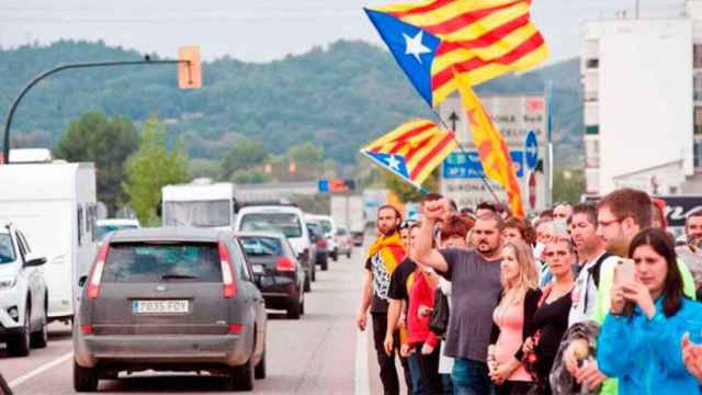 Imagen del 'paro de país' que se convocó el pasado día 3 de octubre en Cataluña / EFE