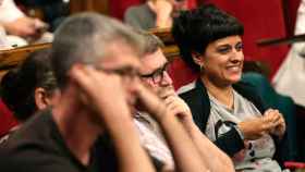 La diputada de la CUP Anna Gabriel en una imagen de esta semana en el Parlament / EFE