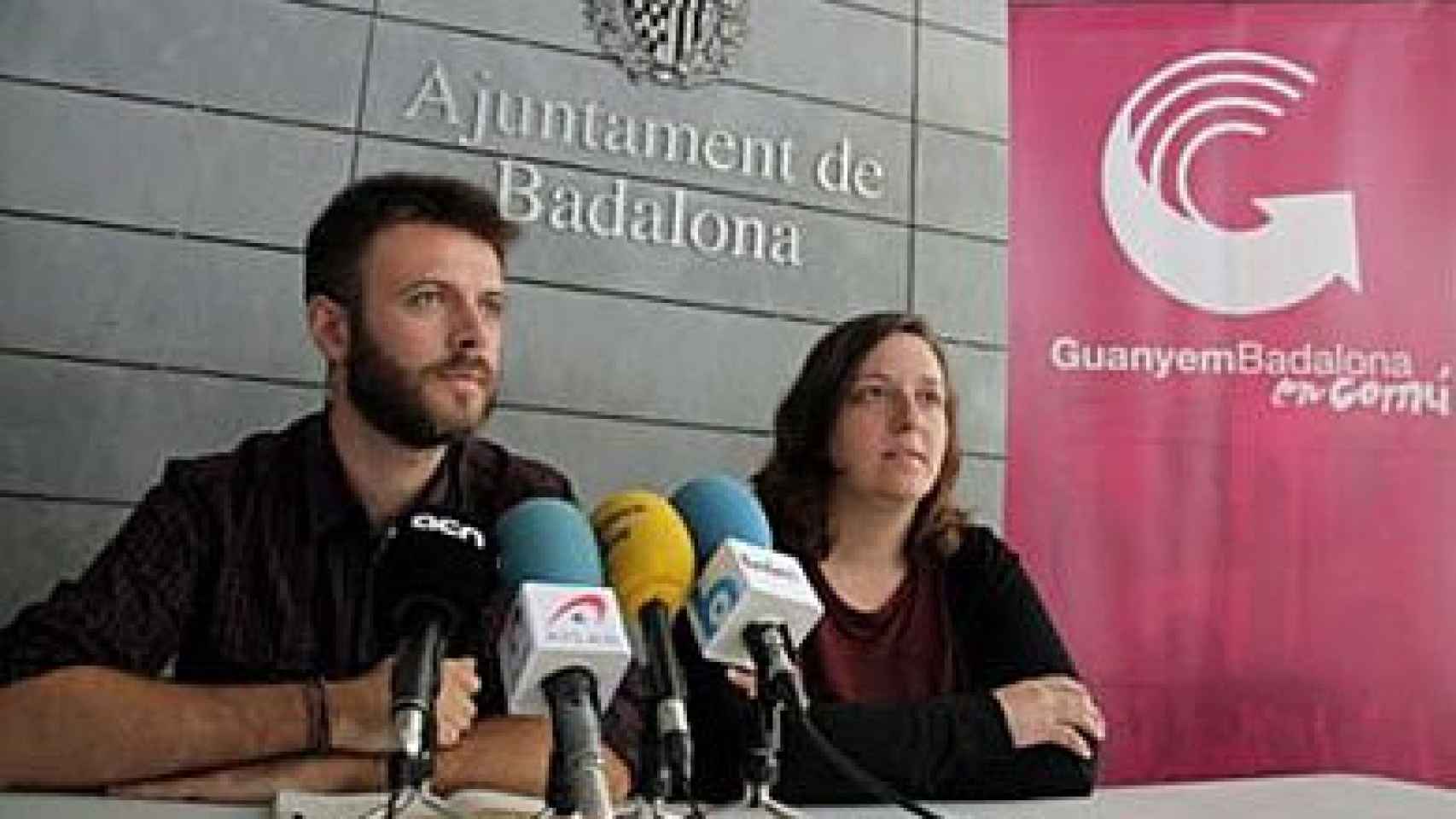 Los 'números dos y tres' de la candidatura de Guanyem Badalona en Comú, José Téllez y Laia Sabater
