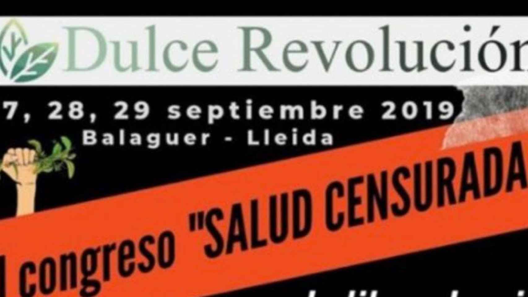 Cartel del congreso pseudocientífico y antivacunas de Josep Pàmies en Lleida / TWITTER