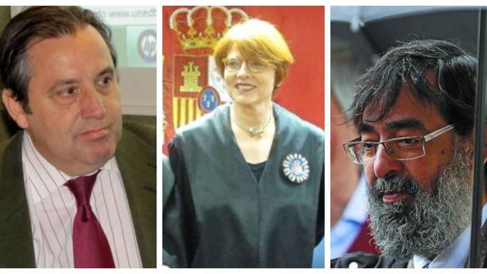 Los tres jueces que participaron en la sentencia de 'La manada' / EFE