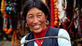 Mujer tibetana