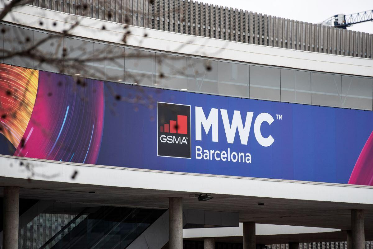 Exterior del pabellón del evento Mobile World Congress (MWC), en la edición de 2020 que fue cancelada por el Covid / EP