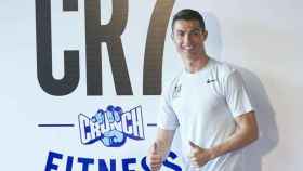 Cristiano Ronaldo en la presentación de su nuevo gimnasio