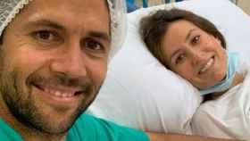Fernando Verdasco y Ana Boyer, en el hospital /INSTAGRAM