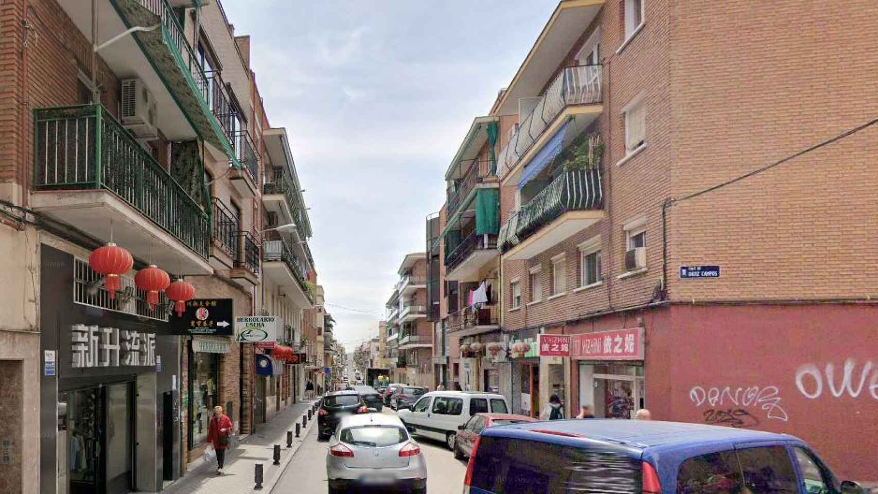 Calle Nicolás Sánchez, donde han descubierto una clínica dental y estética ilegal, en Madrid