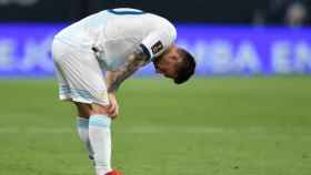 Leo Messi lamentando una ocasión con Argentina / Redes