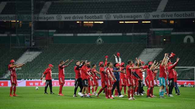 Los jugadores del Bayern de Múnich celebrando la Bundesliga 2019-20/ EFE