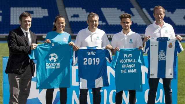 El espanyolista Óscar Melendo, entre los embajadores de la Danone Nations Cup