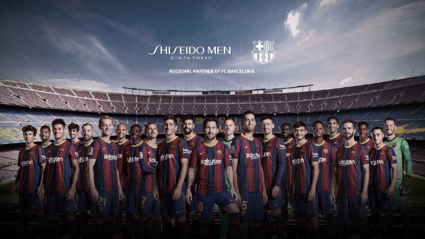 Imagen del acuerdo con la empresa Shiseido Men / FC Barcelona